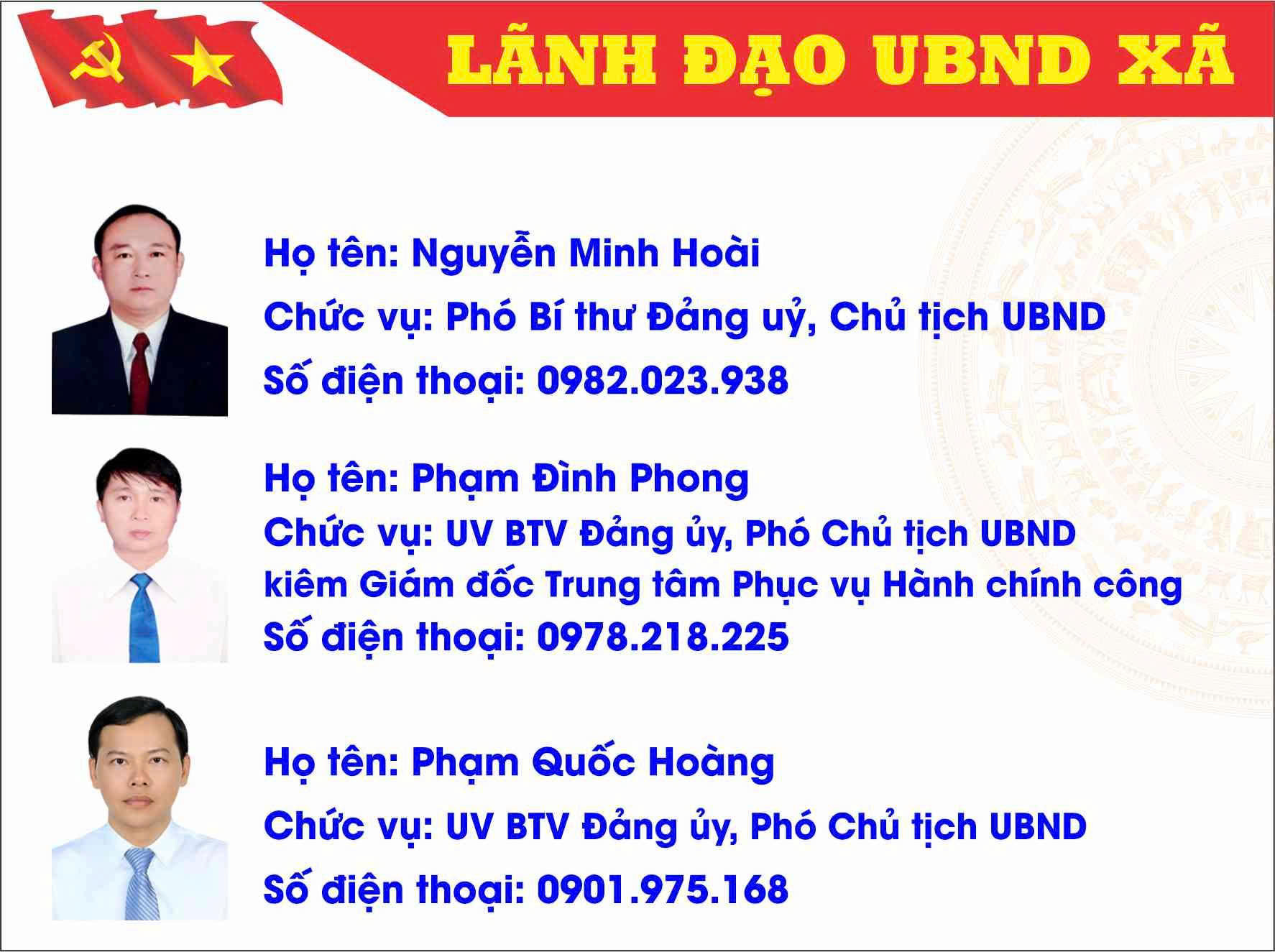 lanh dao ubnd xa
